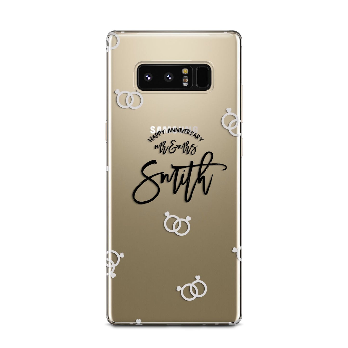 Personalised Anniversary Monochrome Samsung Galaxy Note 8 Case