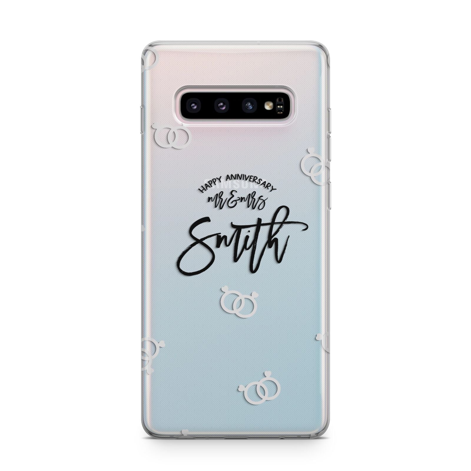 Personalised Anniversary Monochrome Samsung Galaxy S10 Plus Case