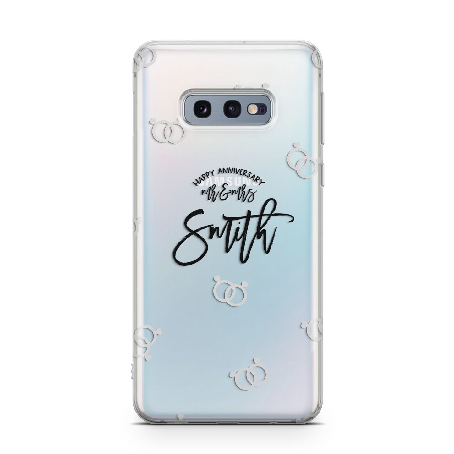 Personalised Anniversary Monochrome Samsung Galaxy S10E Case