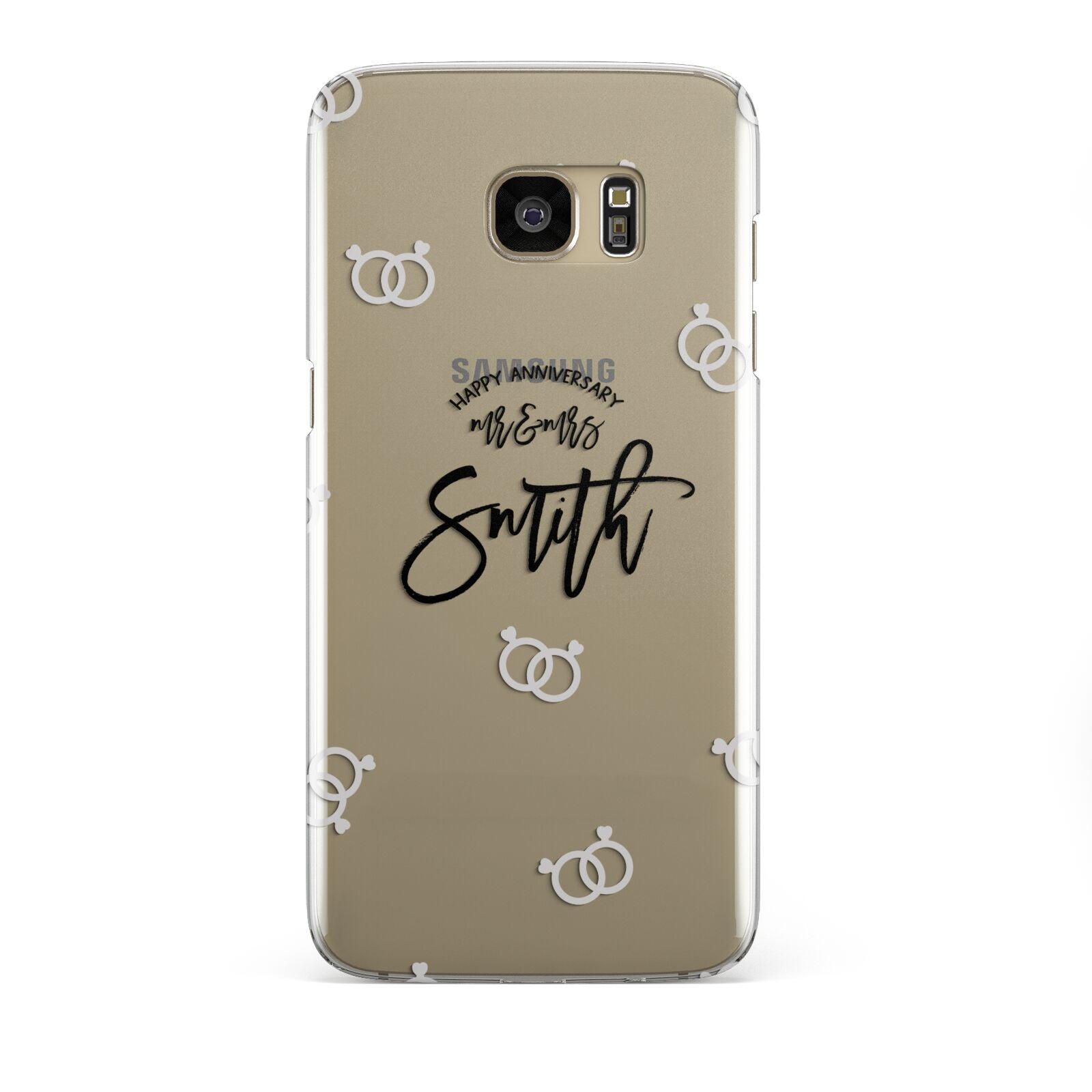 Personalised Anniversary Monochrome Samsung Galaxy S7 Edge Case