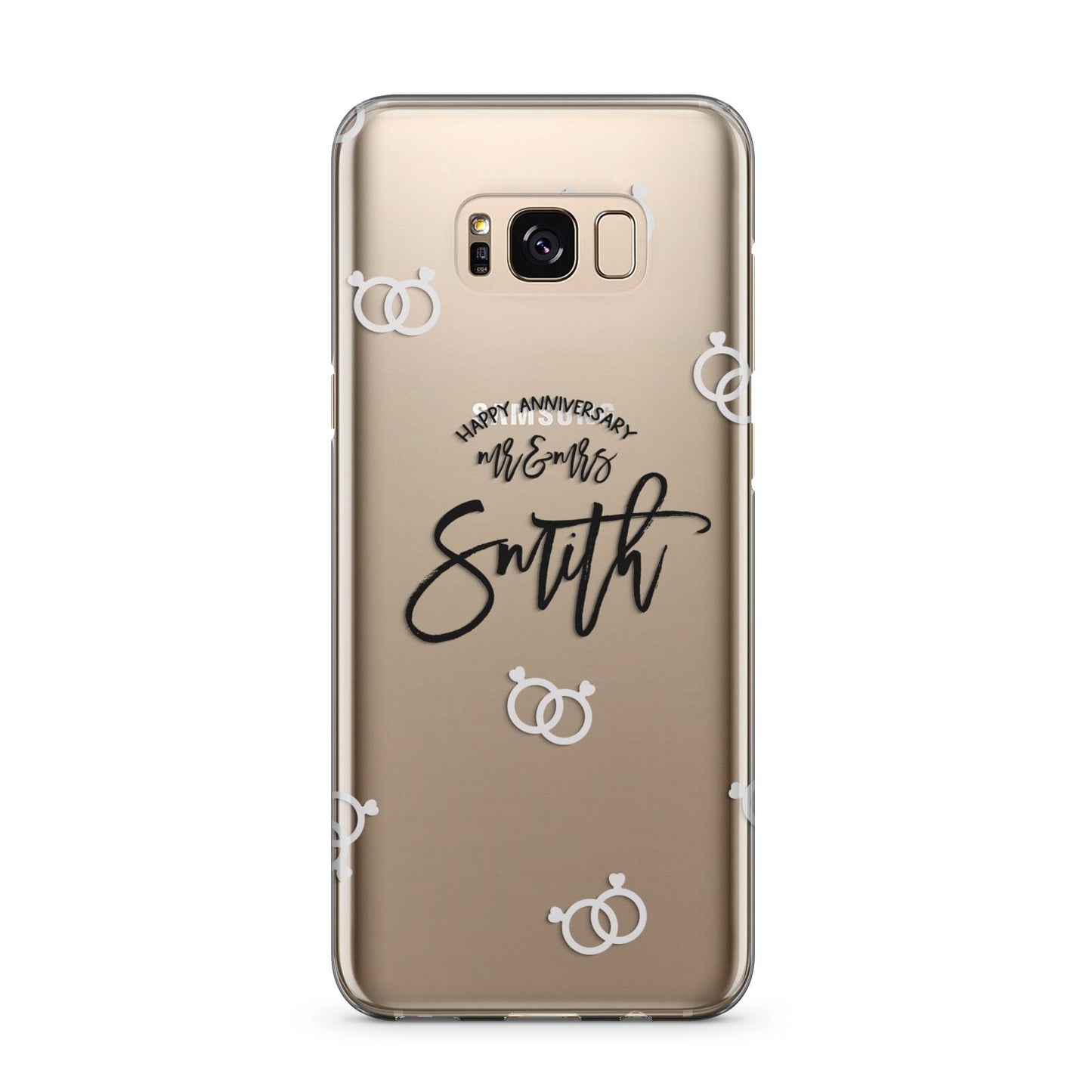 Personalised Anniversary Monochrome Samsung Galaxy S8 Plus Case