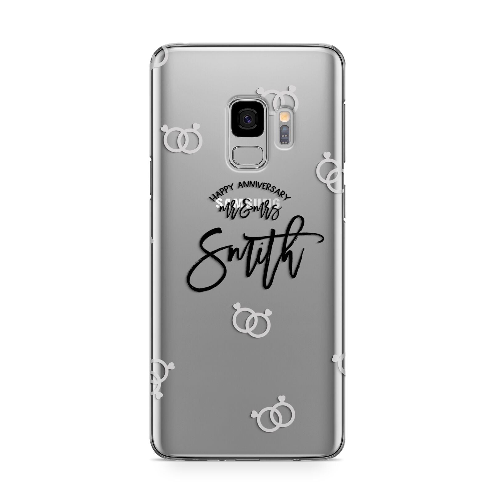 Personalised Anniversary Monochrome Samsung Galaxy S9 Case