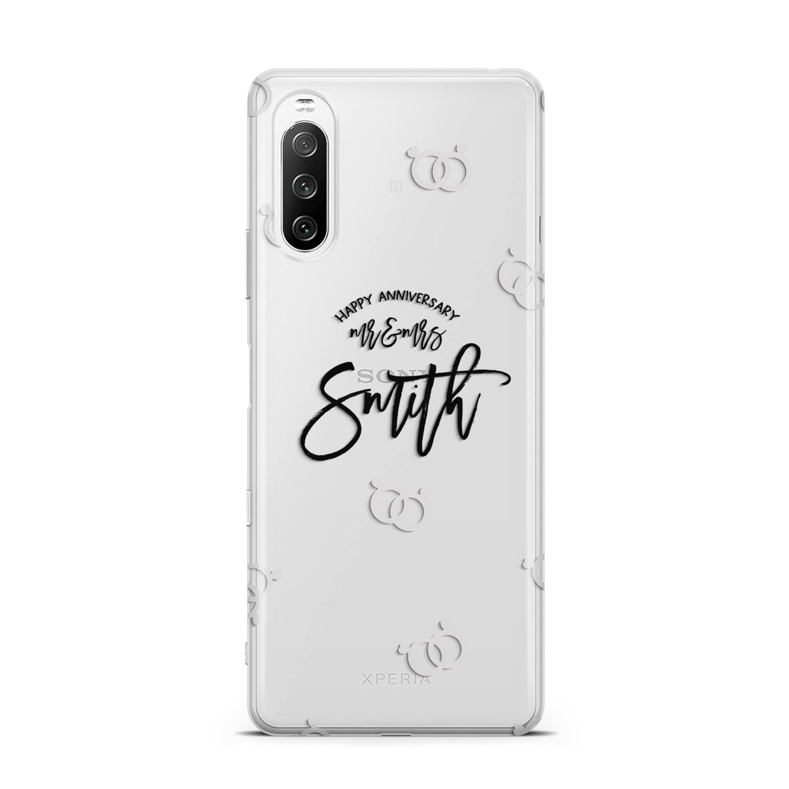 Personalised Anniversary Monochrome Sony Xperia 10 III Case