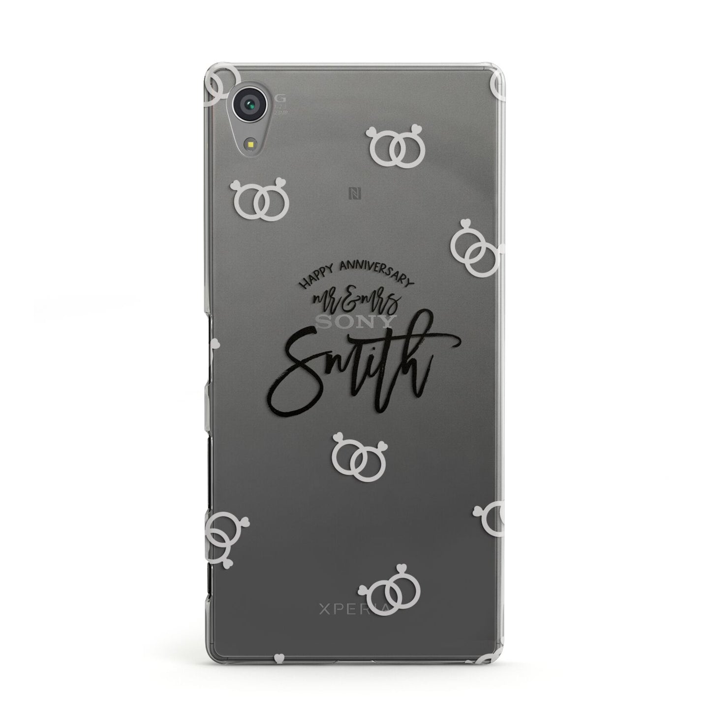 Personalised Anniversary Monochrome Sony Xperia Case