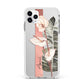 Personalised Anthurium Apple iPhone 11 Pro Max in Silver with White Impact Case