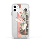 Personalised Anthurium Apple iPhone 11 in White with White Impact Case