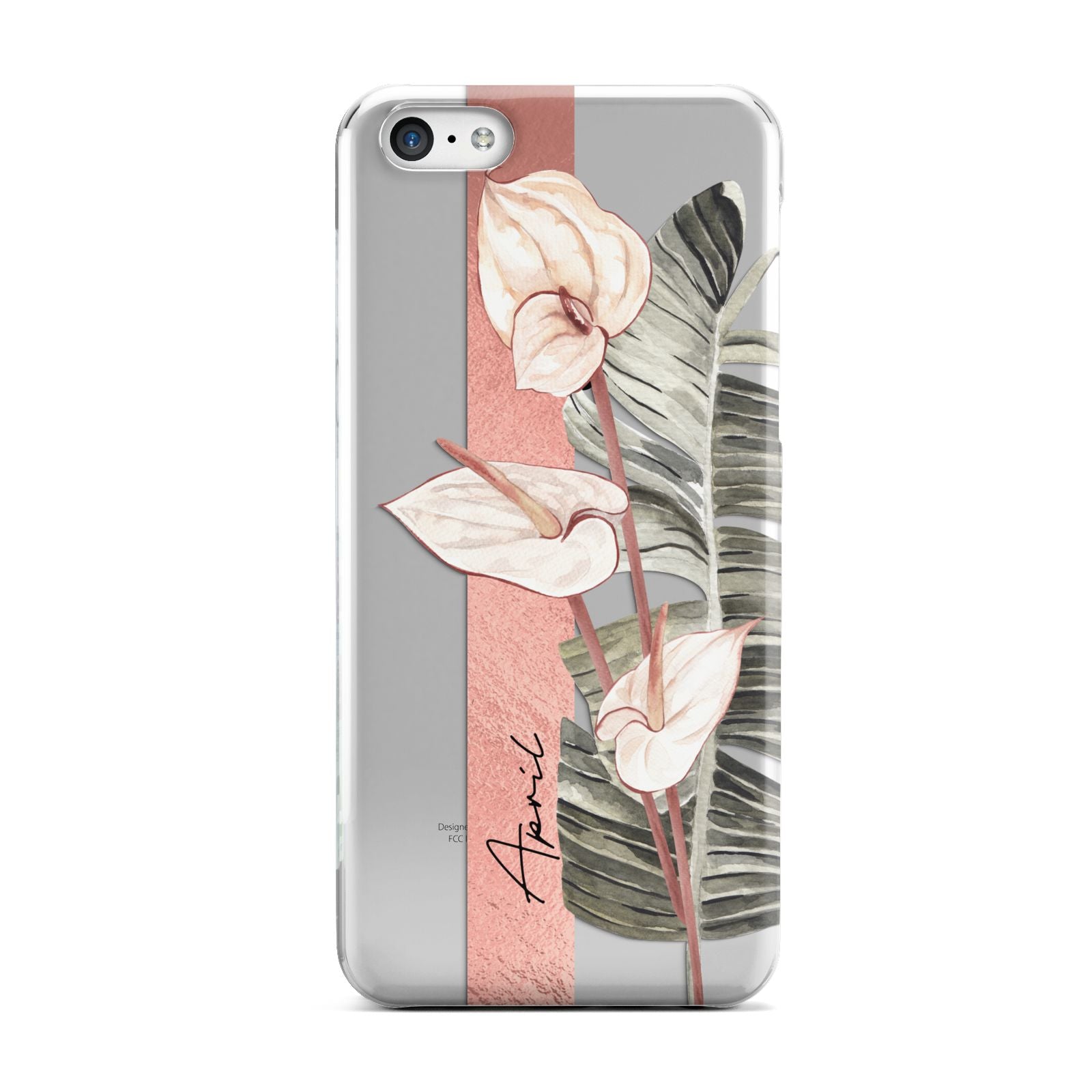 Personalised Anthurium Apple iPhone 5c Case