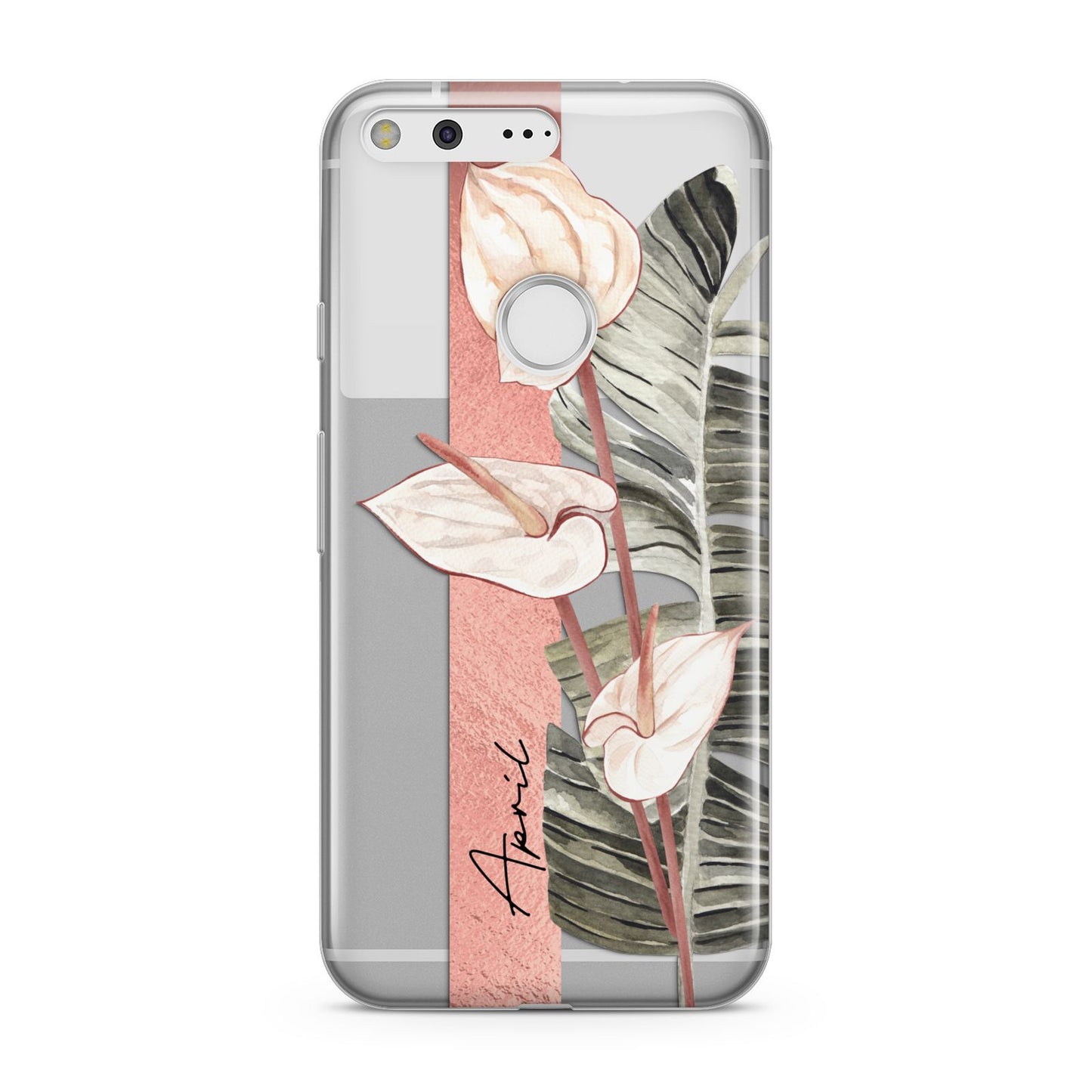 Personalised Anthurium Google Pixel Case