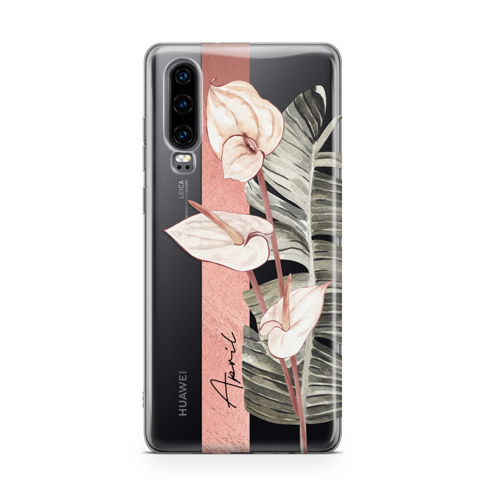 Personalised Anthurium Huawei P30 Phone Case