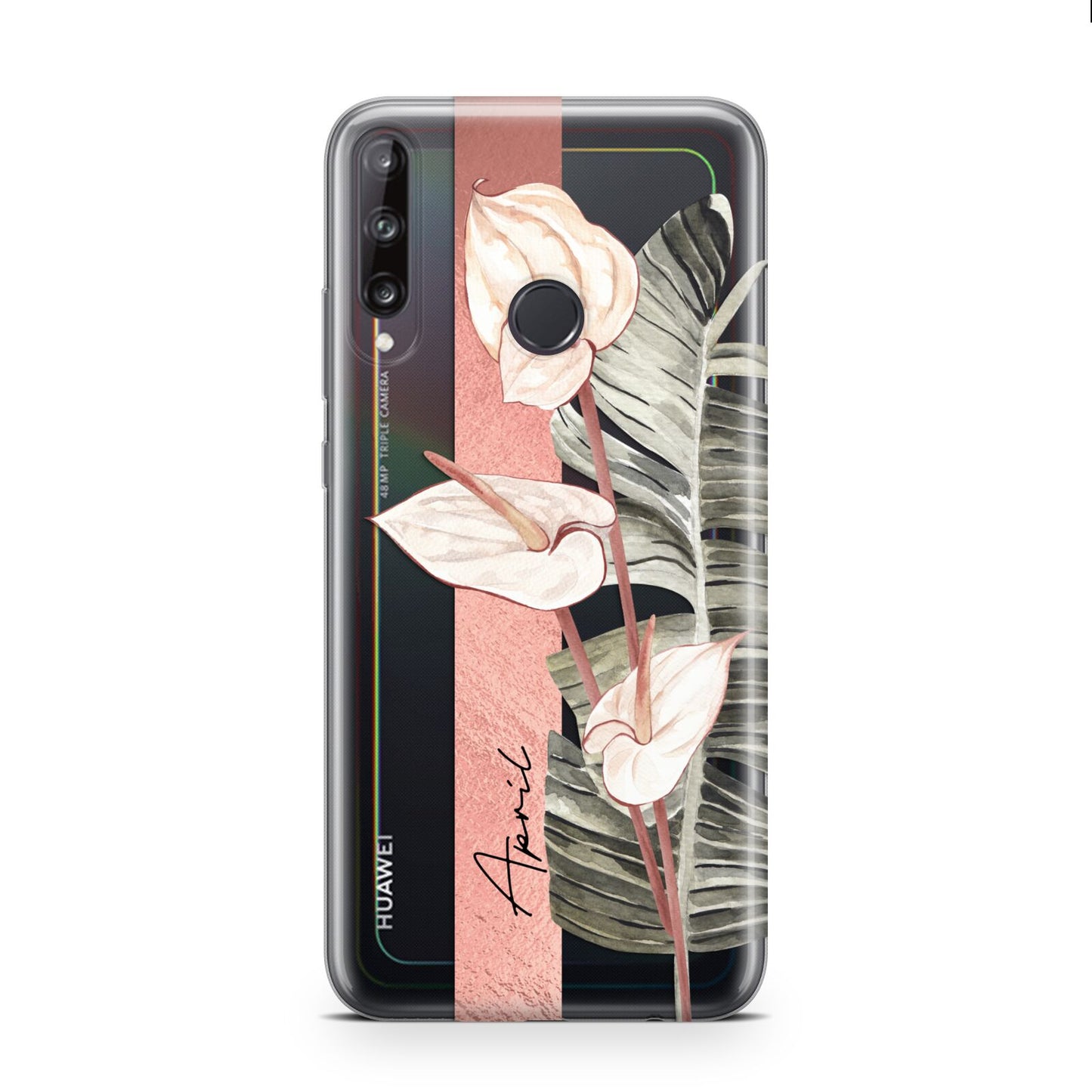 Personalised Anthurium Huawei P40 Lite E Phone Case