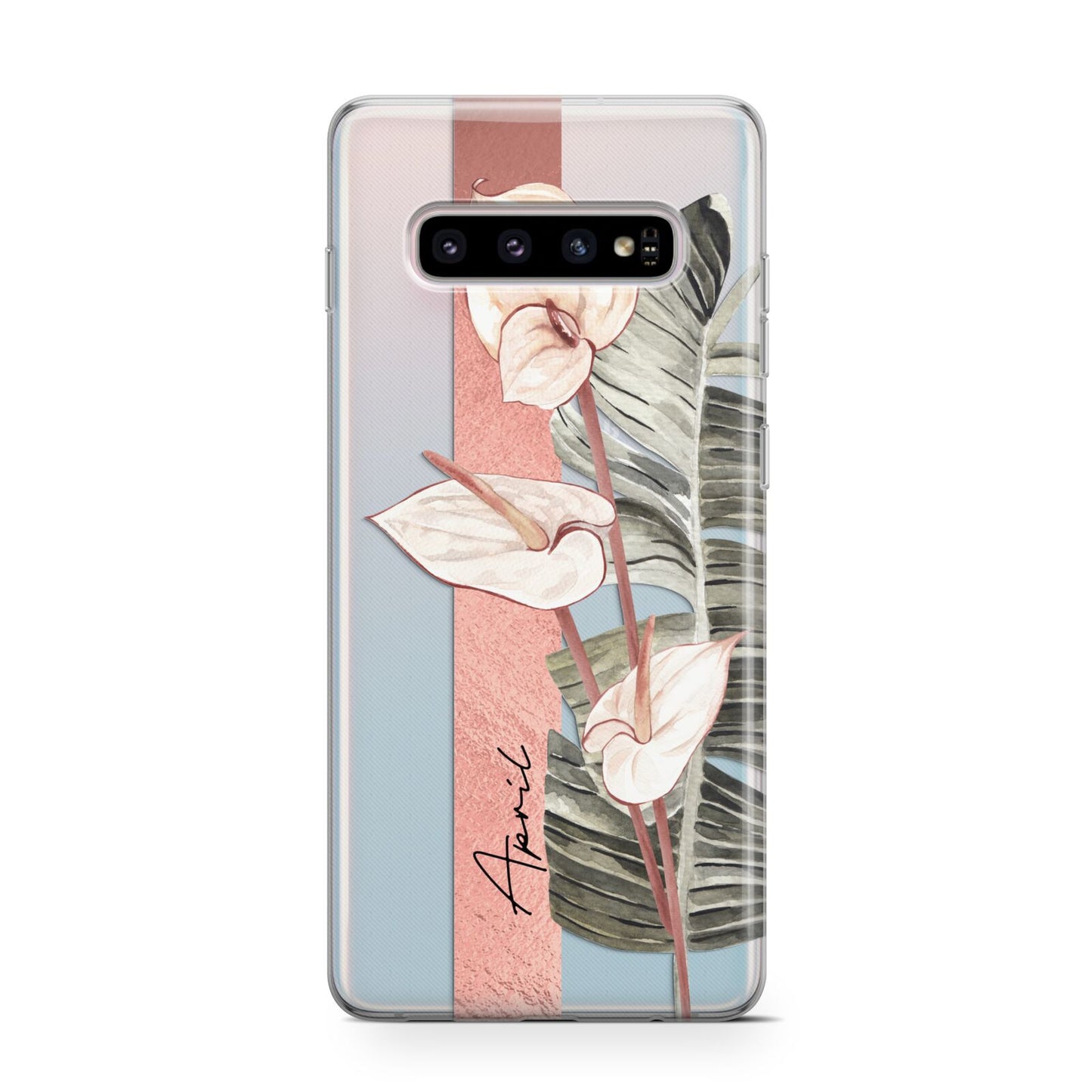 Personalised Anthurium Protective Samsung Galaxy Case