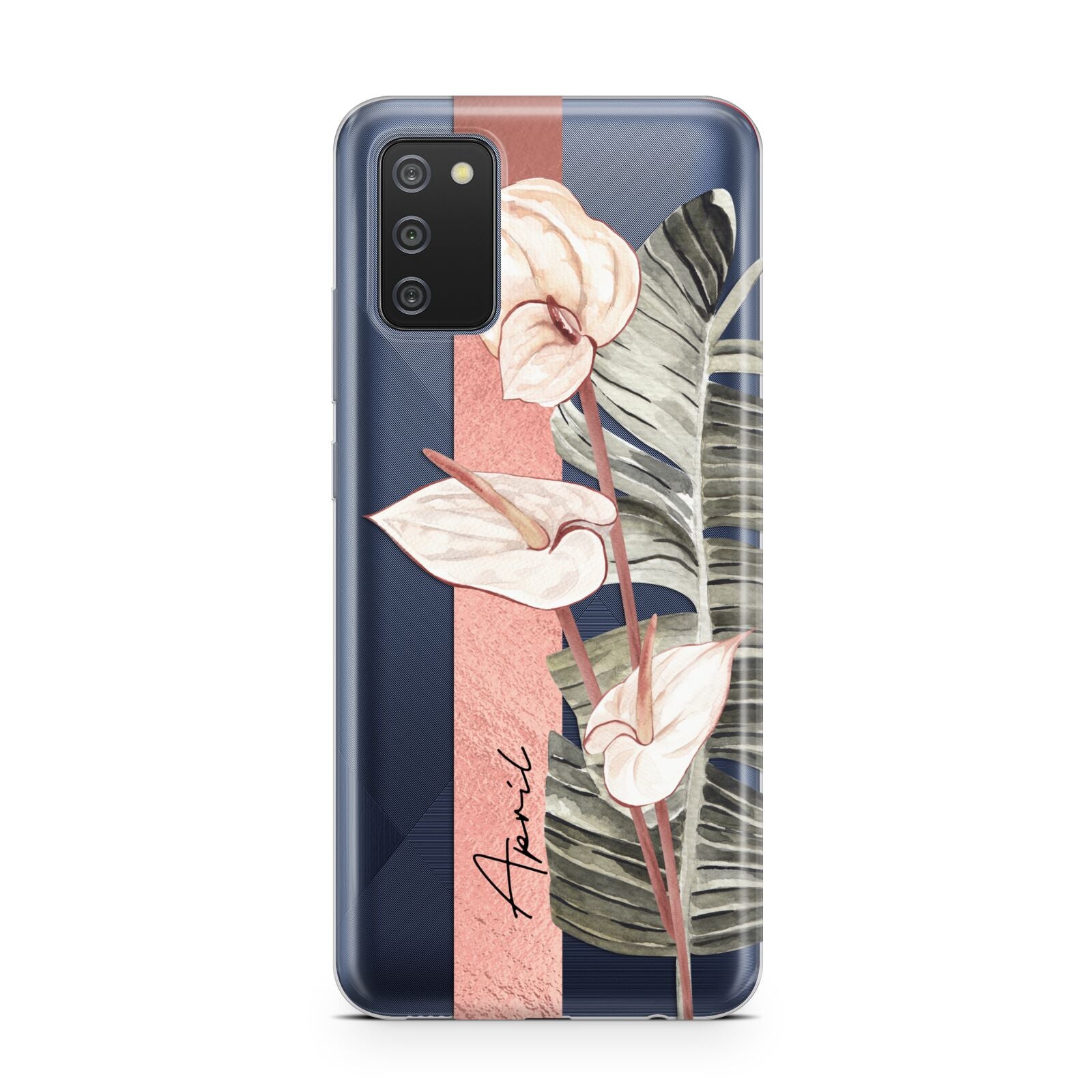 Personalised Anthurium Samsung A02s Case