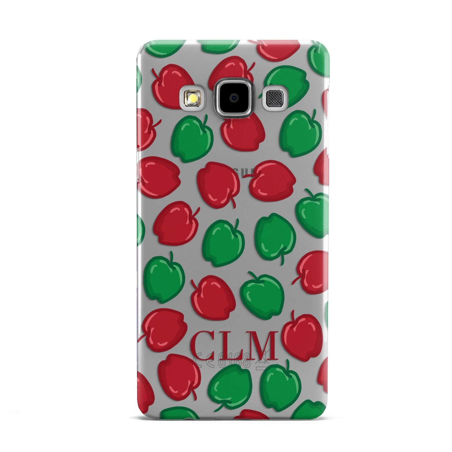 Personalised Apples Initials Clear Samsung Galaxy A5 Case