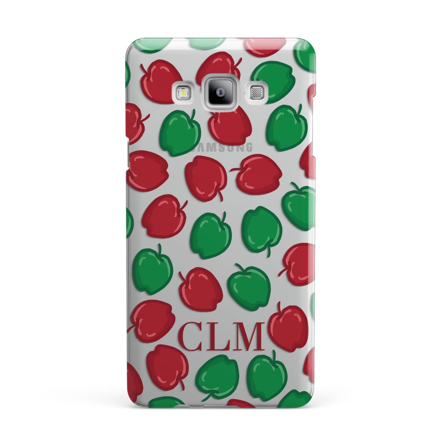 Personalised Apples Initials Clear Samsung Galaxy A7 2015 Case