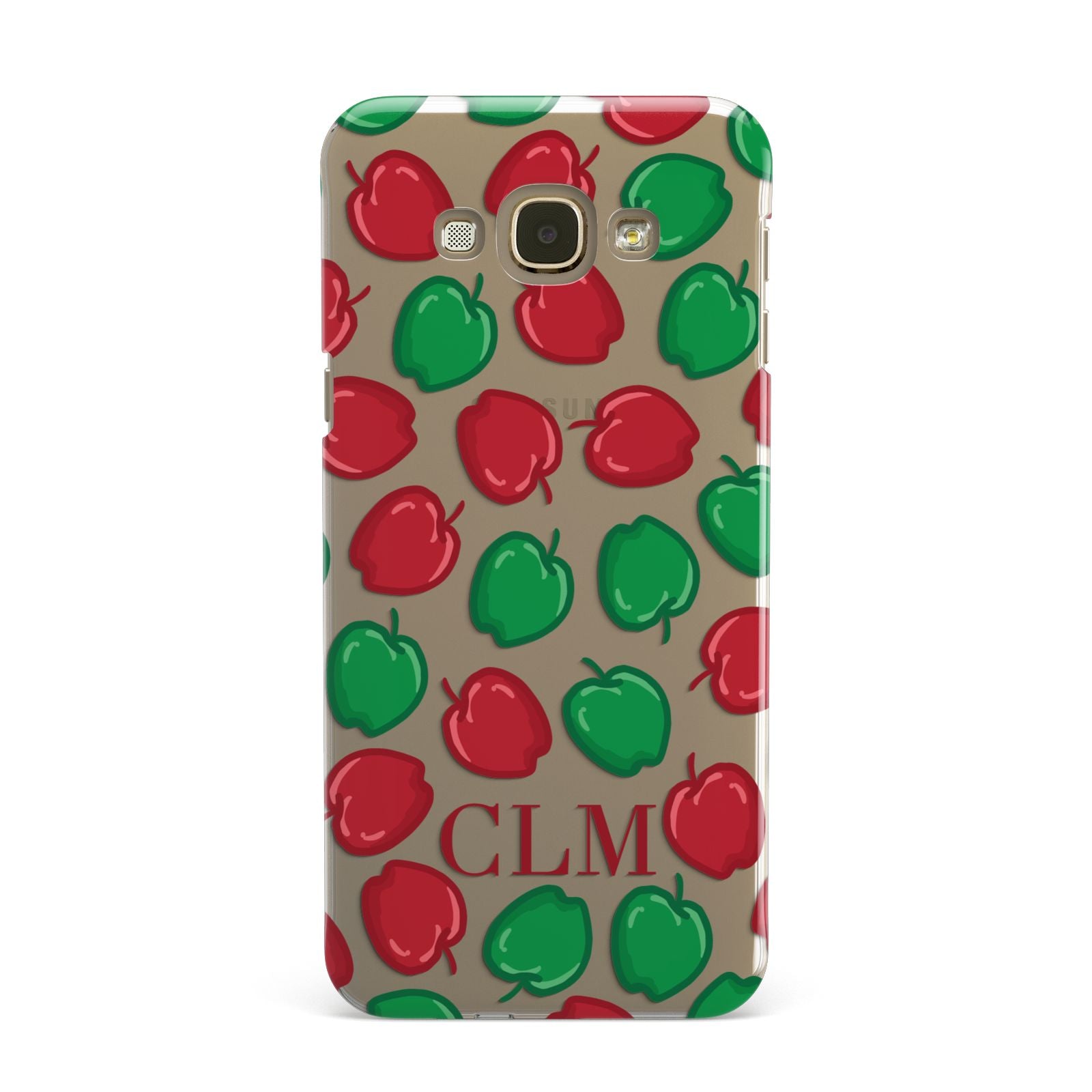 Personalised Apples Initials Clear Samsung Galaxy A8 Case