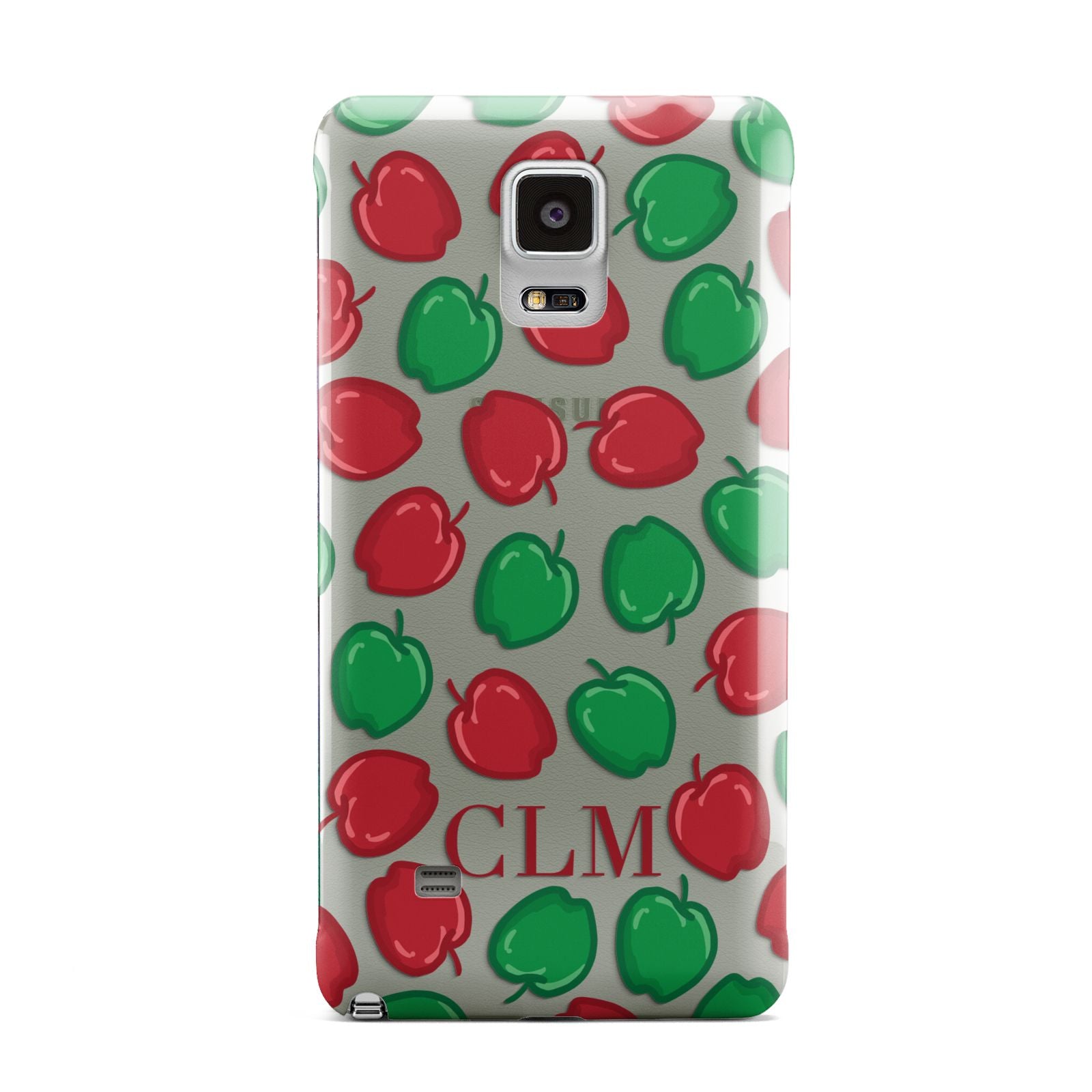 Personalised Apples Initials Clear Samsung Galaxy Note 4 Case