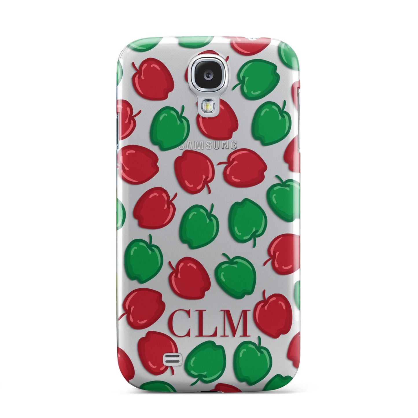 Personalised Apples Initials Clear Samsung Galaxy S4 Case