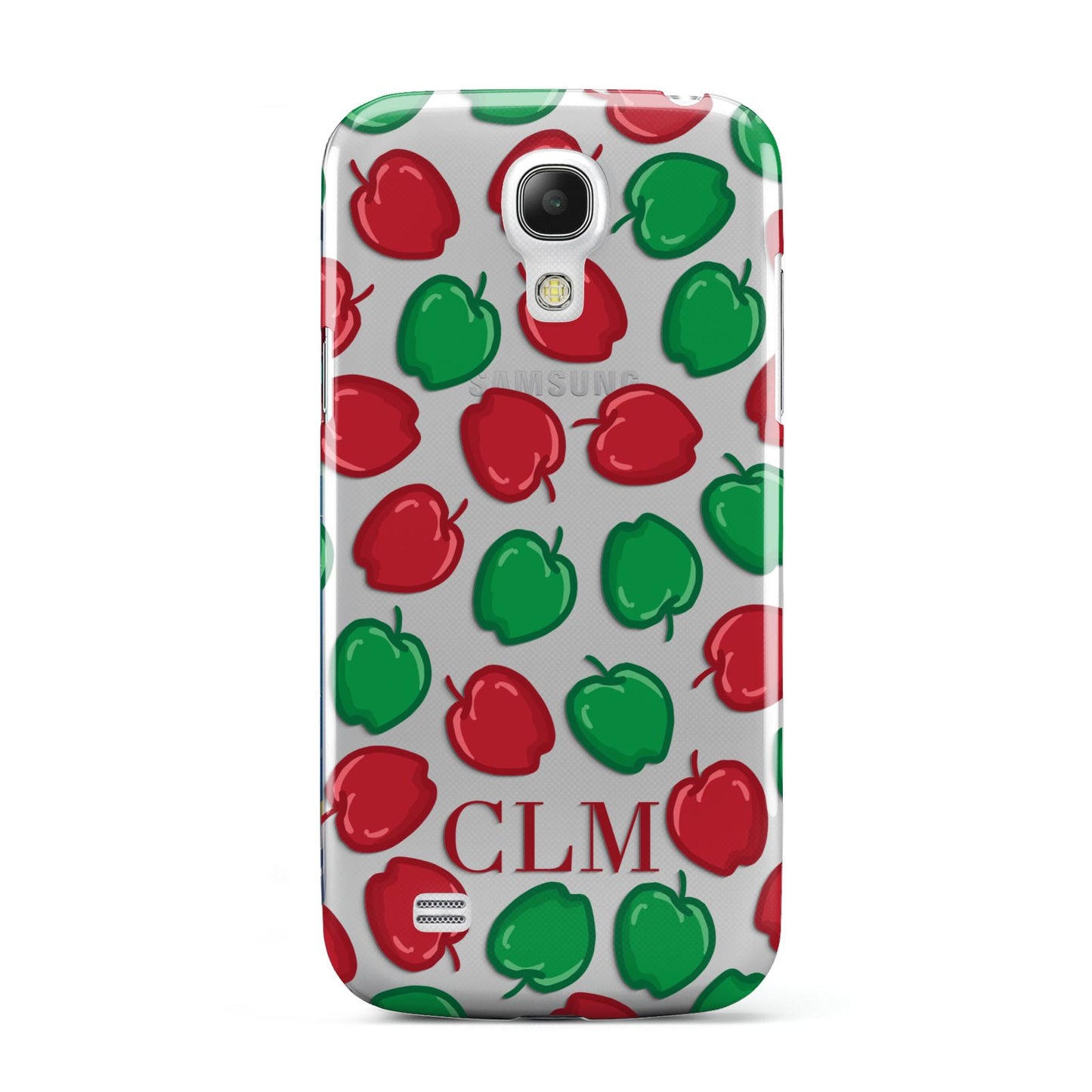 Personalised Apples Initials Clear Samsung Galaxy S4 Mini Case