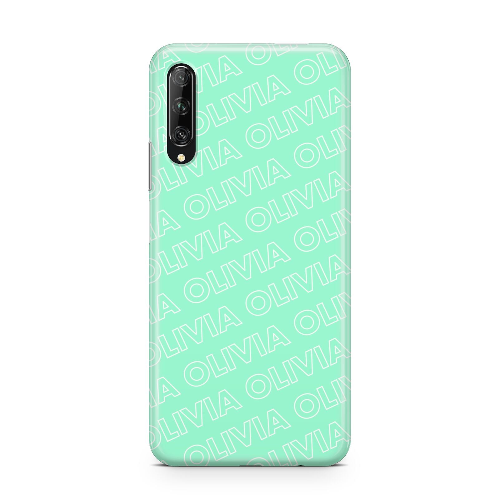 Personalised Aqua Diagonal Name Huawei P Smart Pro 2019