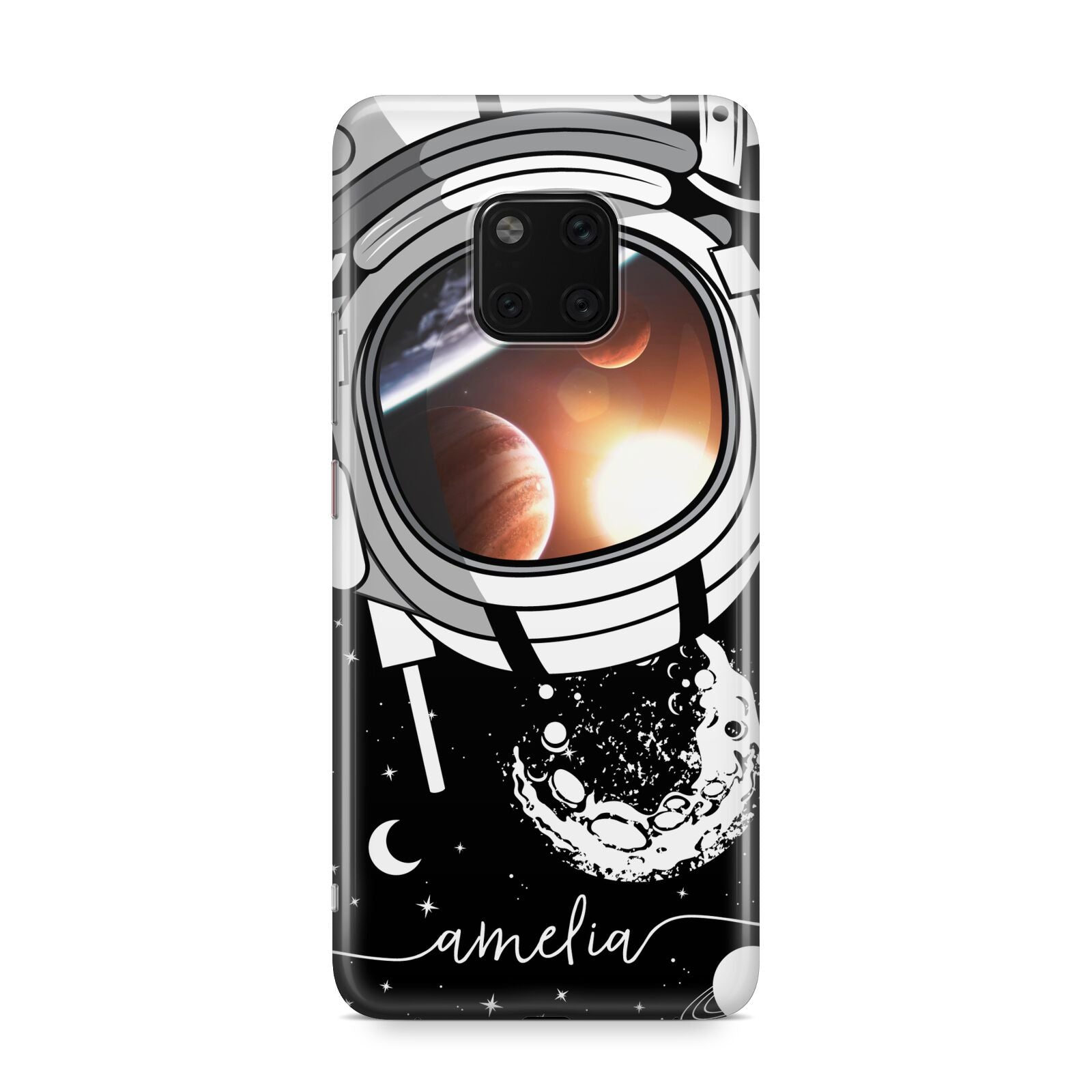 Personalised Astronaut in Space Name Huawei Mate 20 Pro Phone Case