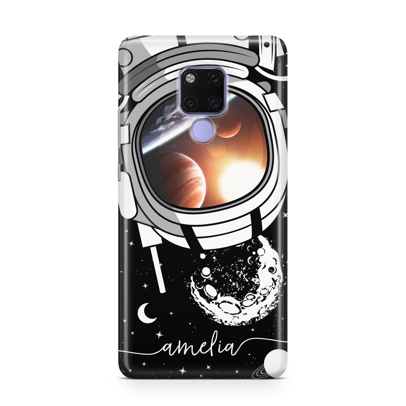 Personalised Astronaut in Space Name Huawei Mate 20X Phone Case