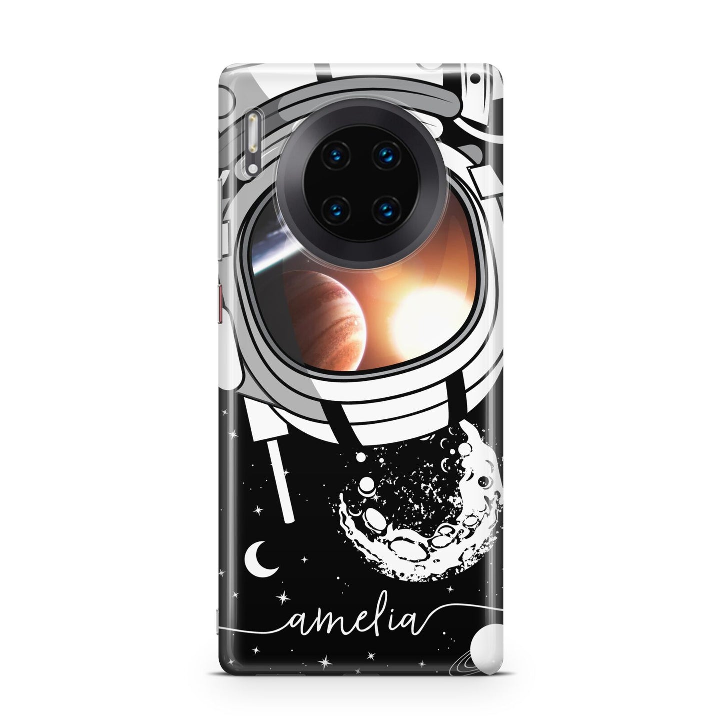 Personalised Astronaut in Space Name Huawei Mate 30 Pro Phone Case