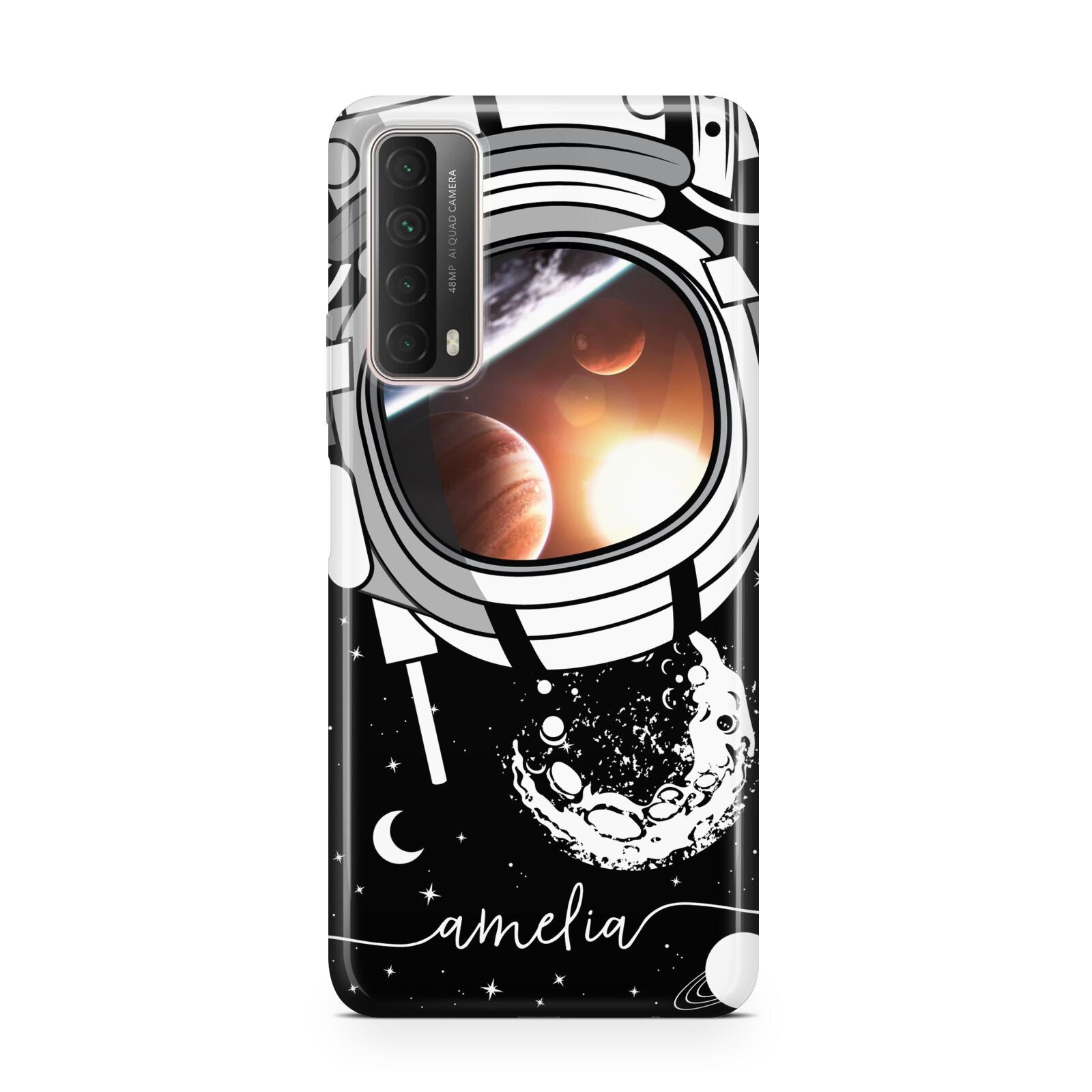 Personalised Astronaut in Space Name Huawei P Smart 2021