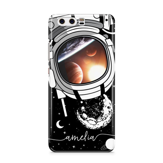 Personalised Astronaut in Space Name Huawei P10 Phone Case