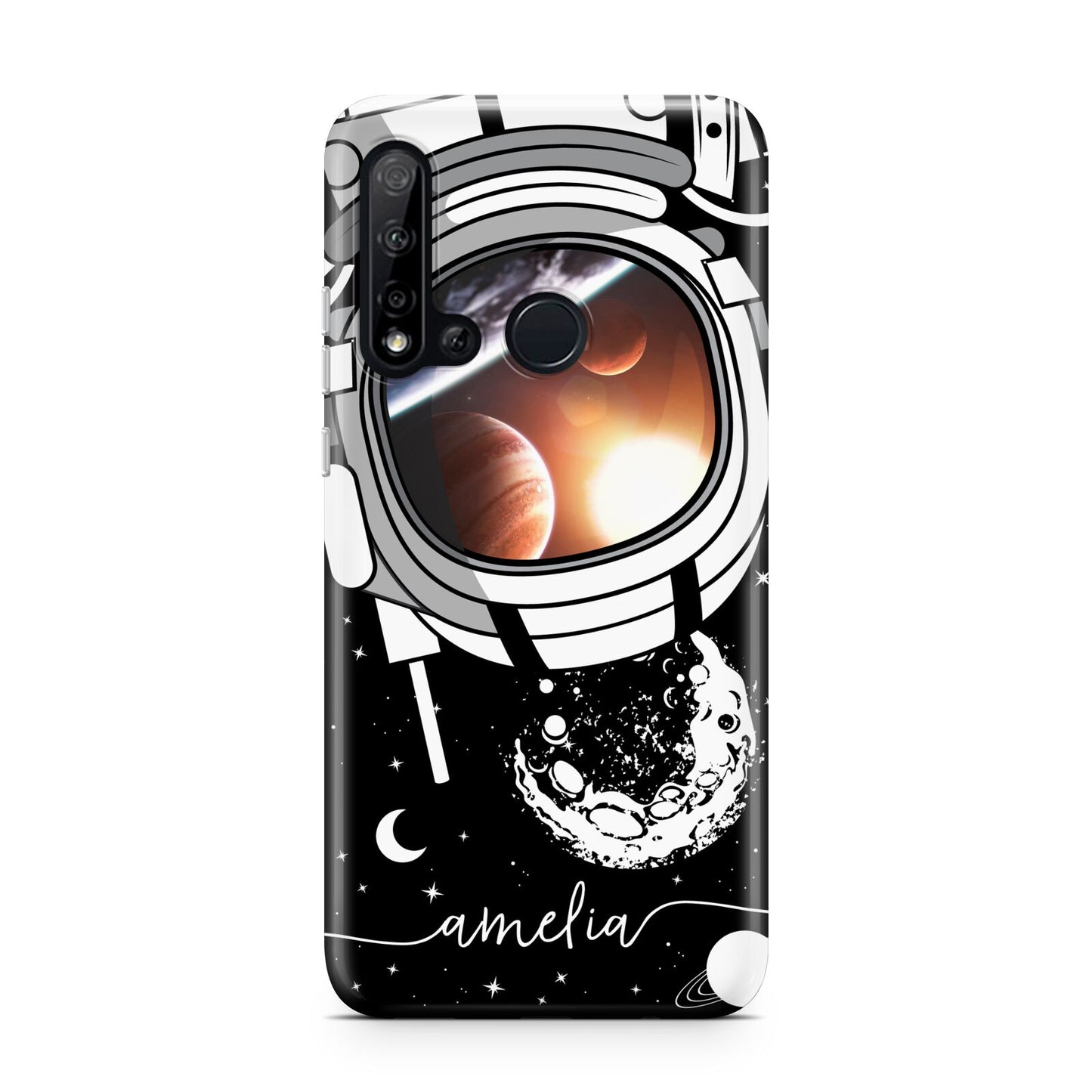 Personalised Astronaut in Space Name Huawei P20 Lite 5G Phone Case