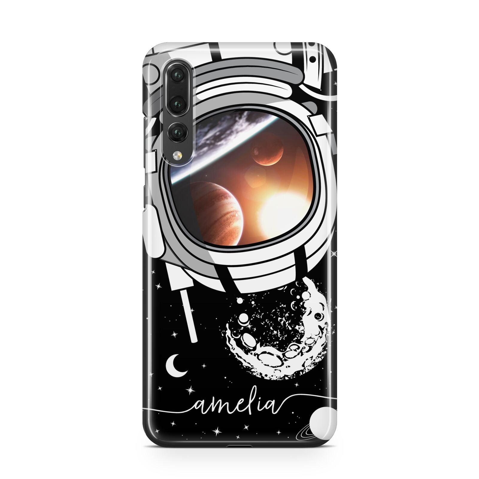 Personalised Astronaut in Space Name Huawei P20 Pro Phone Case