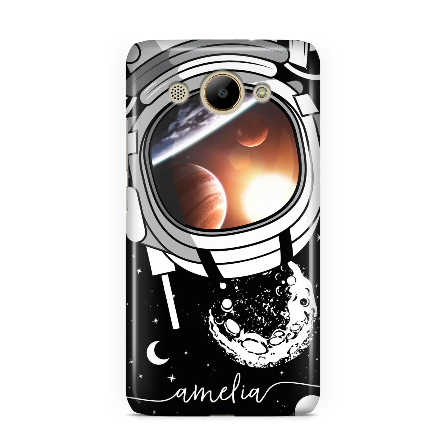 Personalised Astronaut in Space Name Huawei Y3 2017