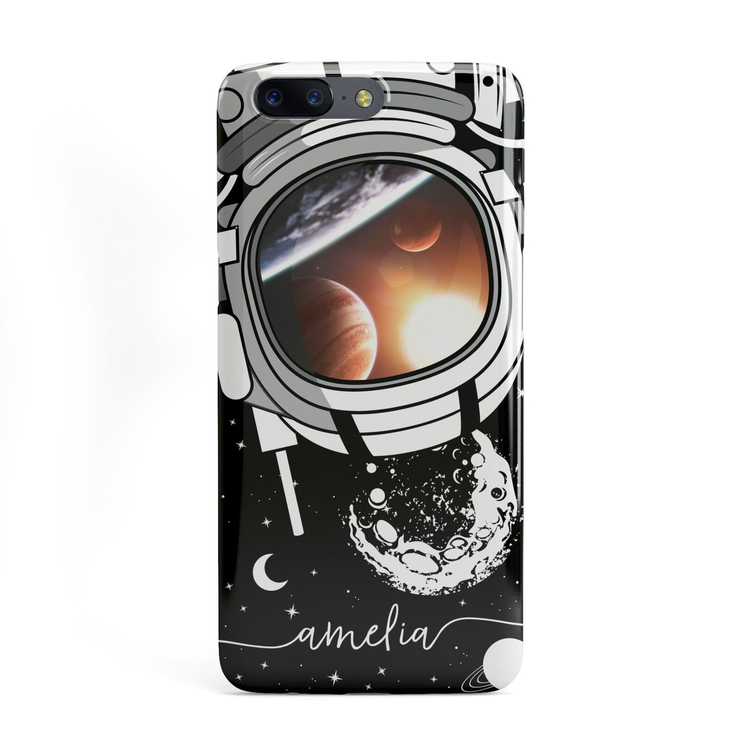 Personalised Astronaut in Space Name OnePlus Case