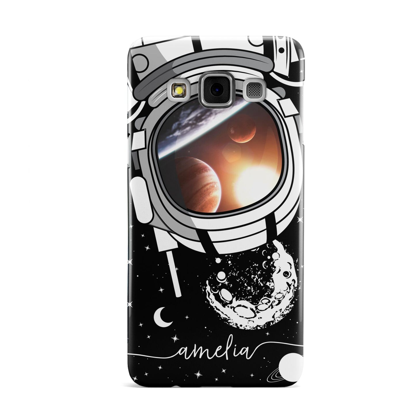 Personalised Astronaut in Space Name Samsung Galaxy A3 Case