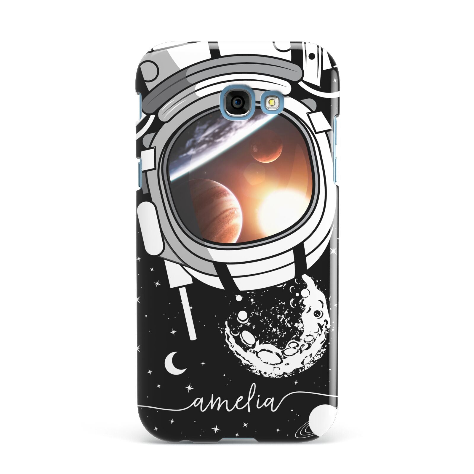 Personalised Astronaut in Space Name Samsung Galaxy A7 2017 Case