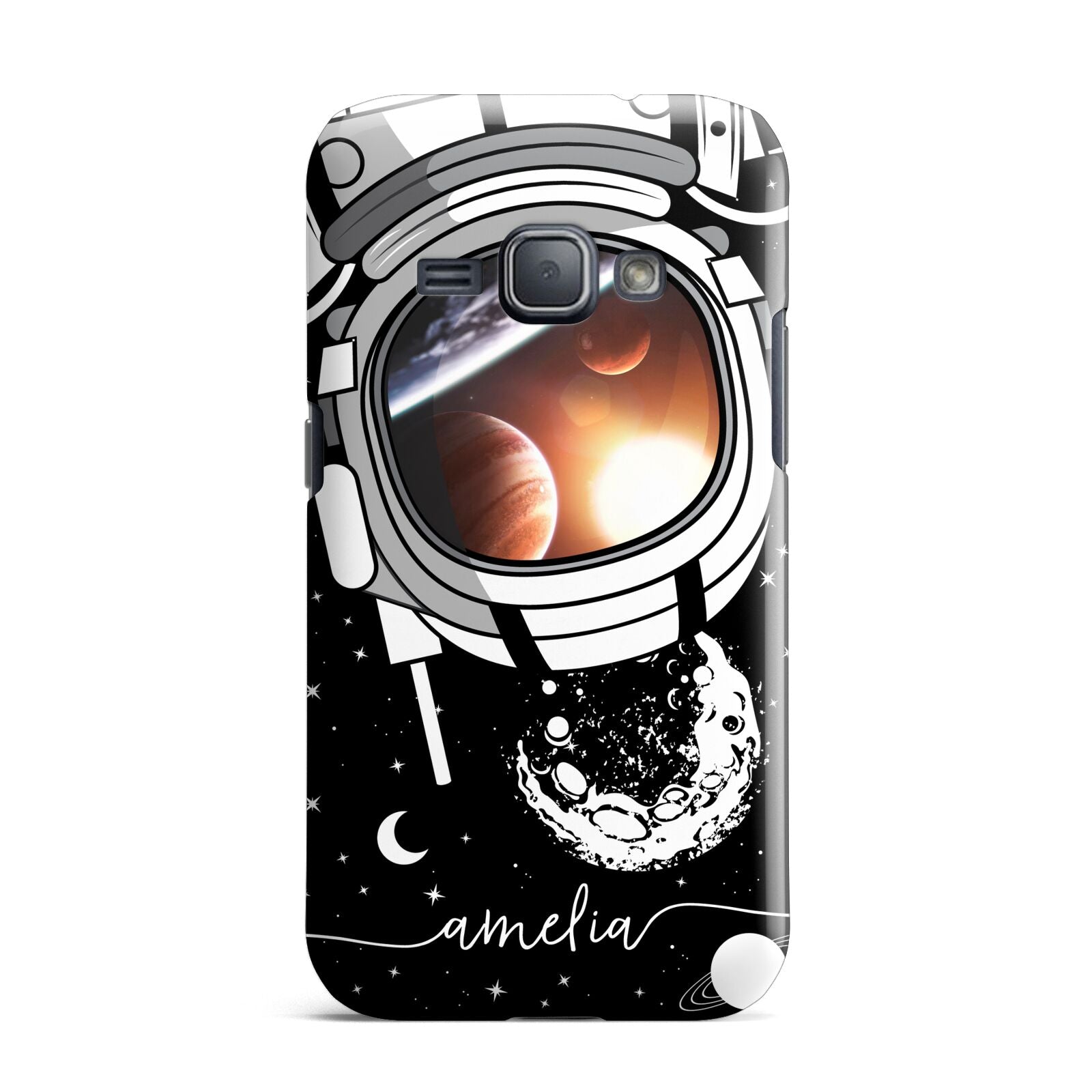 Personalised Astronaut in Space Name Samsung Galaxy J1 2016 Case