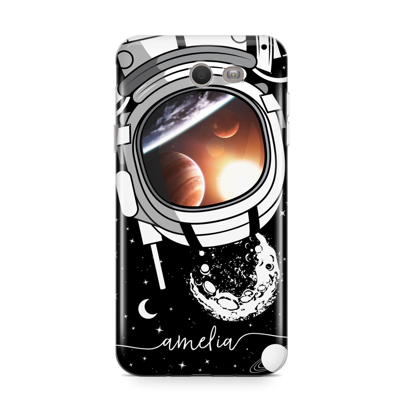 Personalised Astronaut in Space Name Samsung Galaxy J7 2017 Case