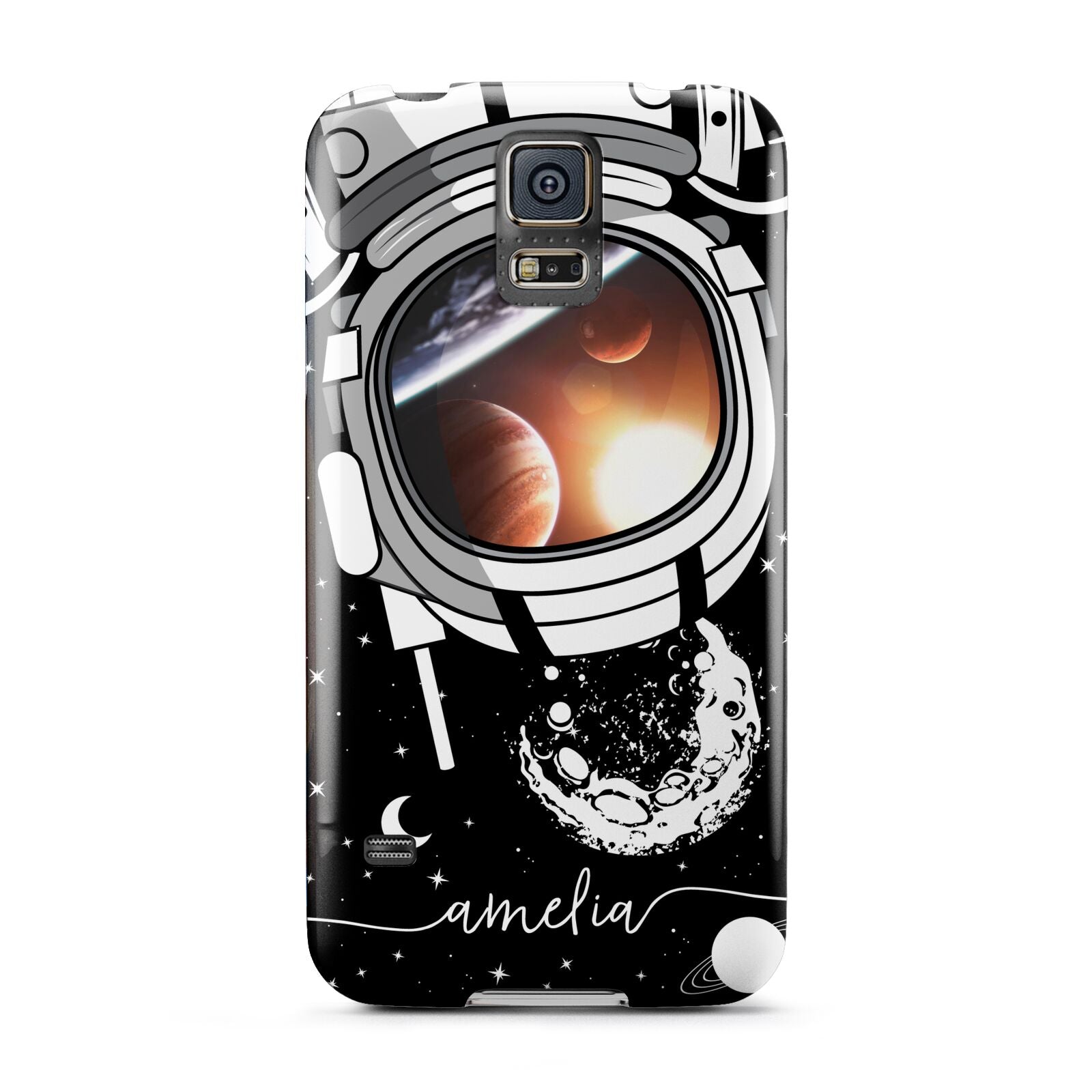 Personalised Astronaut in Space Name Samsung Galaxy S5 Case