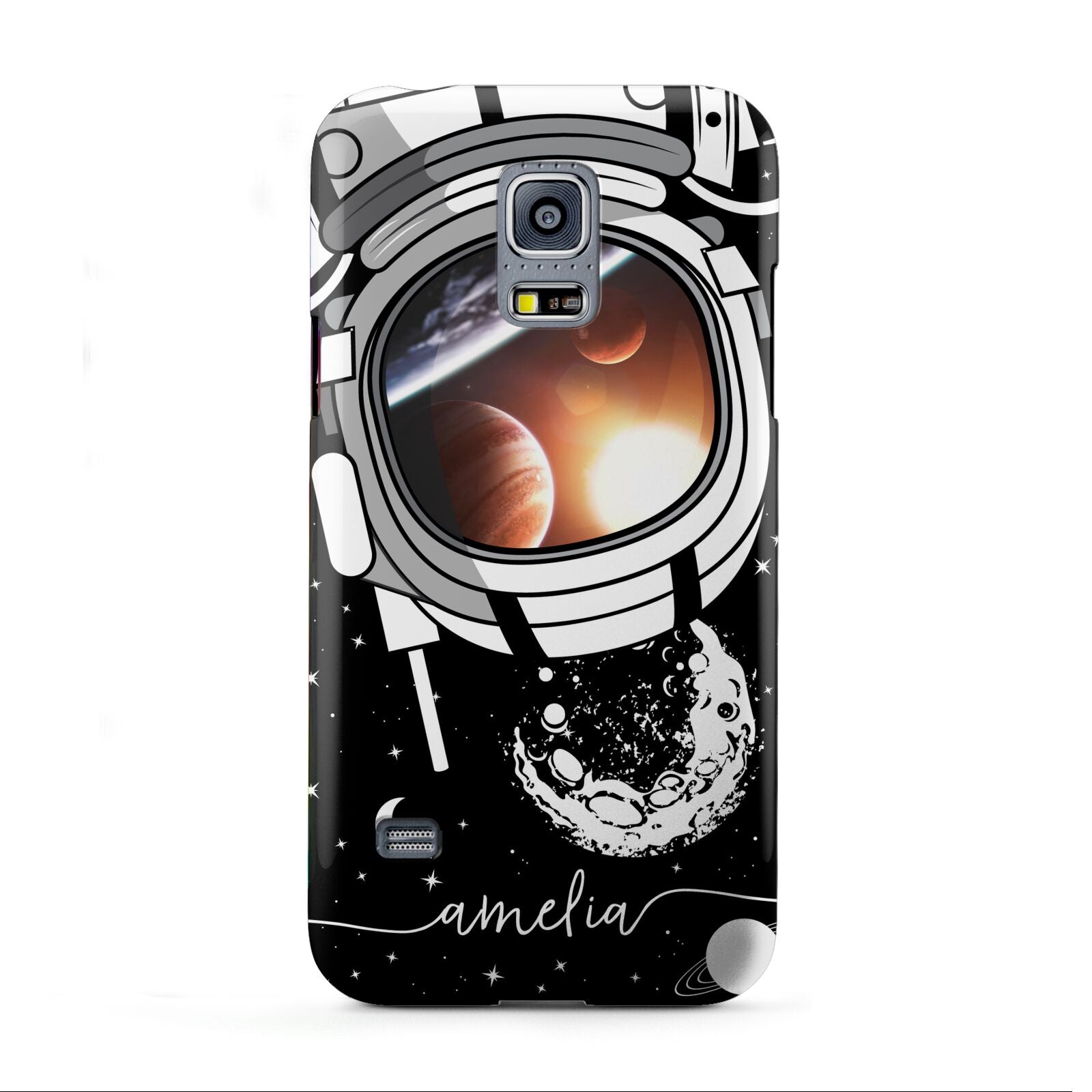 Personalised Astronaut in Space Name Samsung Galaxy S5 Mini Case