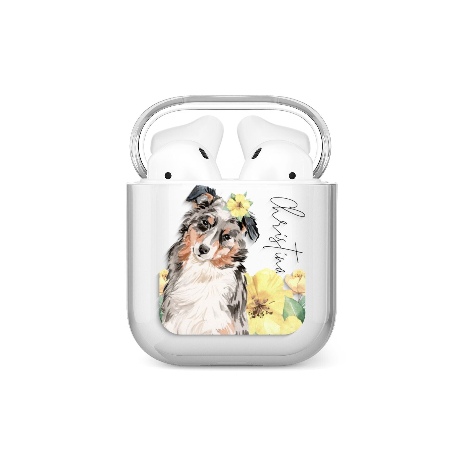 Personalised Australian Shepherd AirPods Case