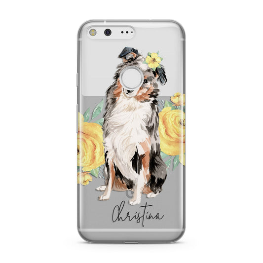 Personalised Australian Shepherd Google Pixel Case