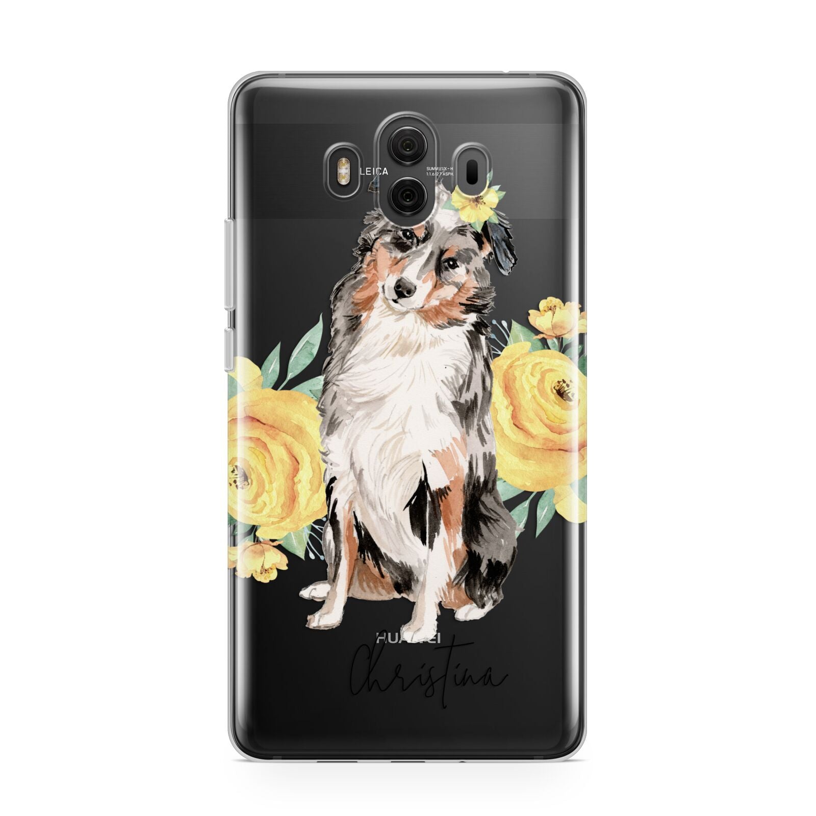 Personalised Australian Shepherd Huawei Mate 10 Protective Phone Case