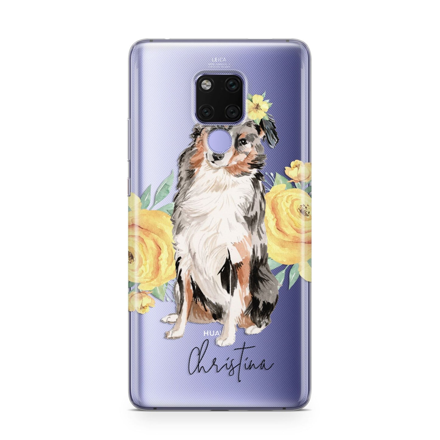 Personalised Australian Shepherd Huawei Mate 20X Phone Case