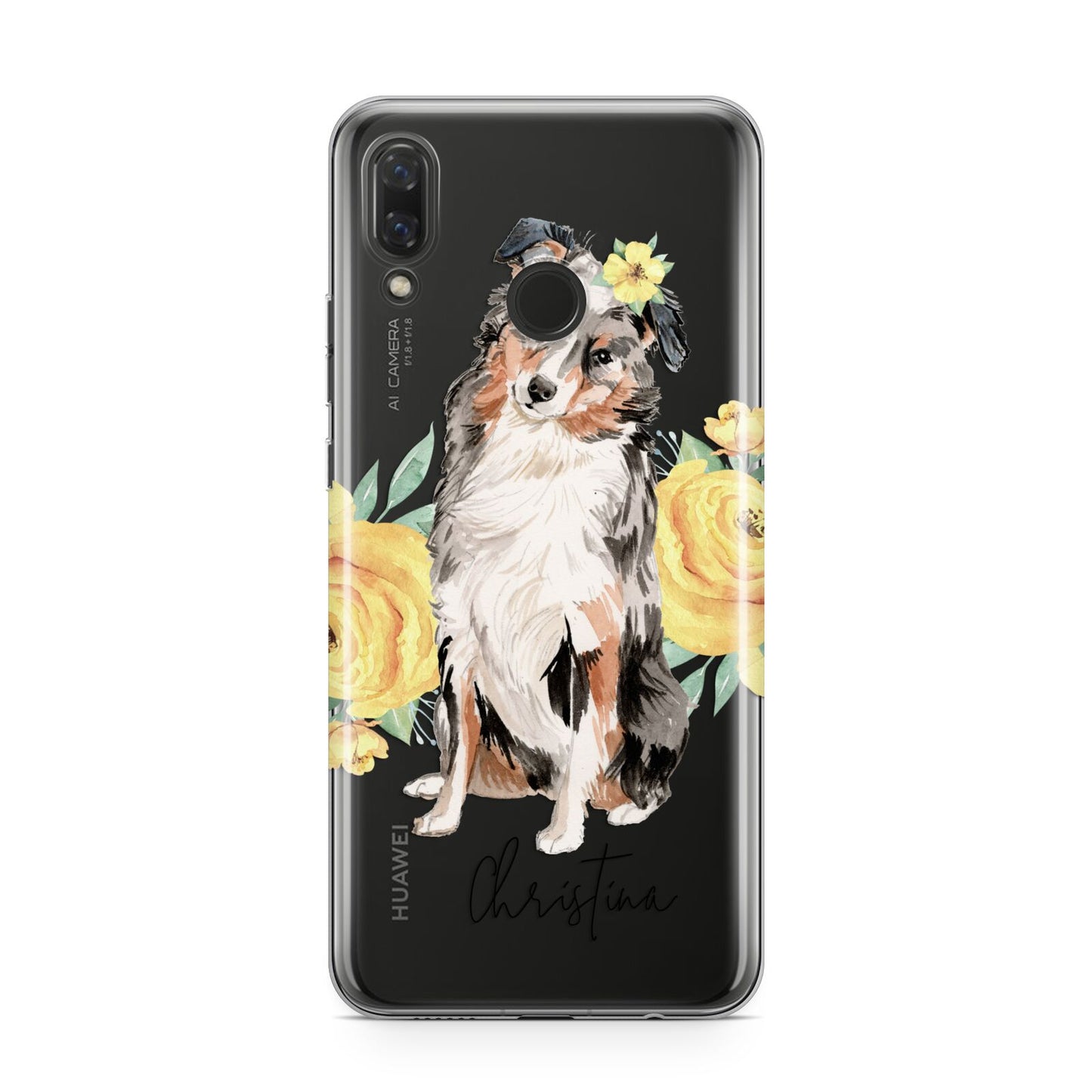 Personalised Australian Shepherd Huawei Nova 3 Phone Case