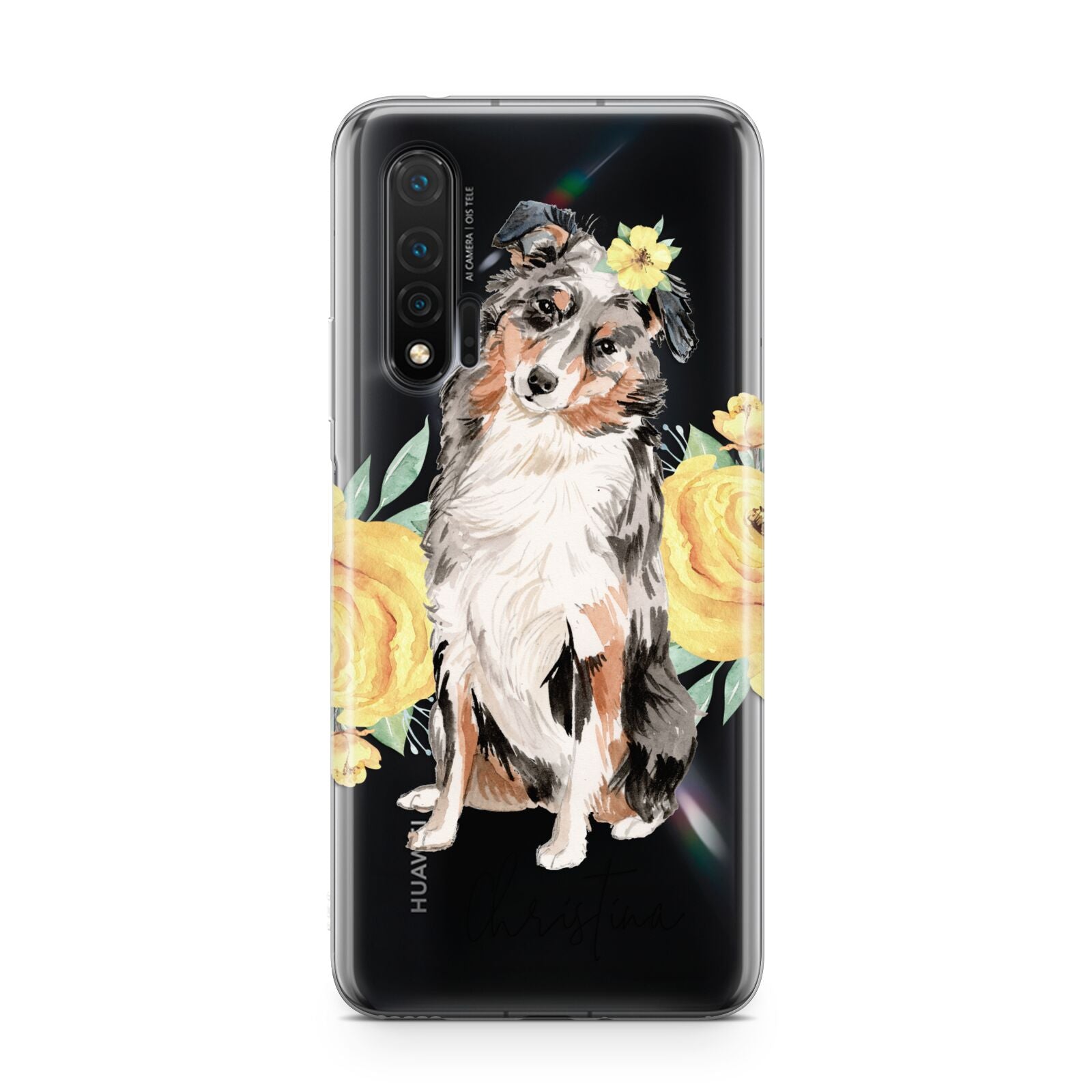 Personalised Australian Shepherd Huawei Nova 6 Phone Case