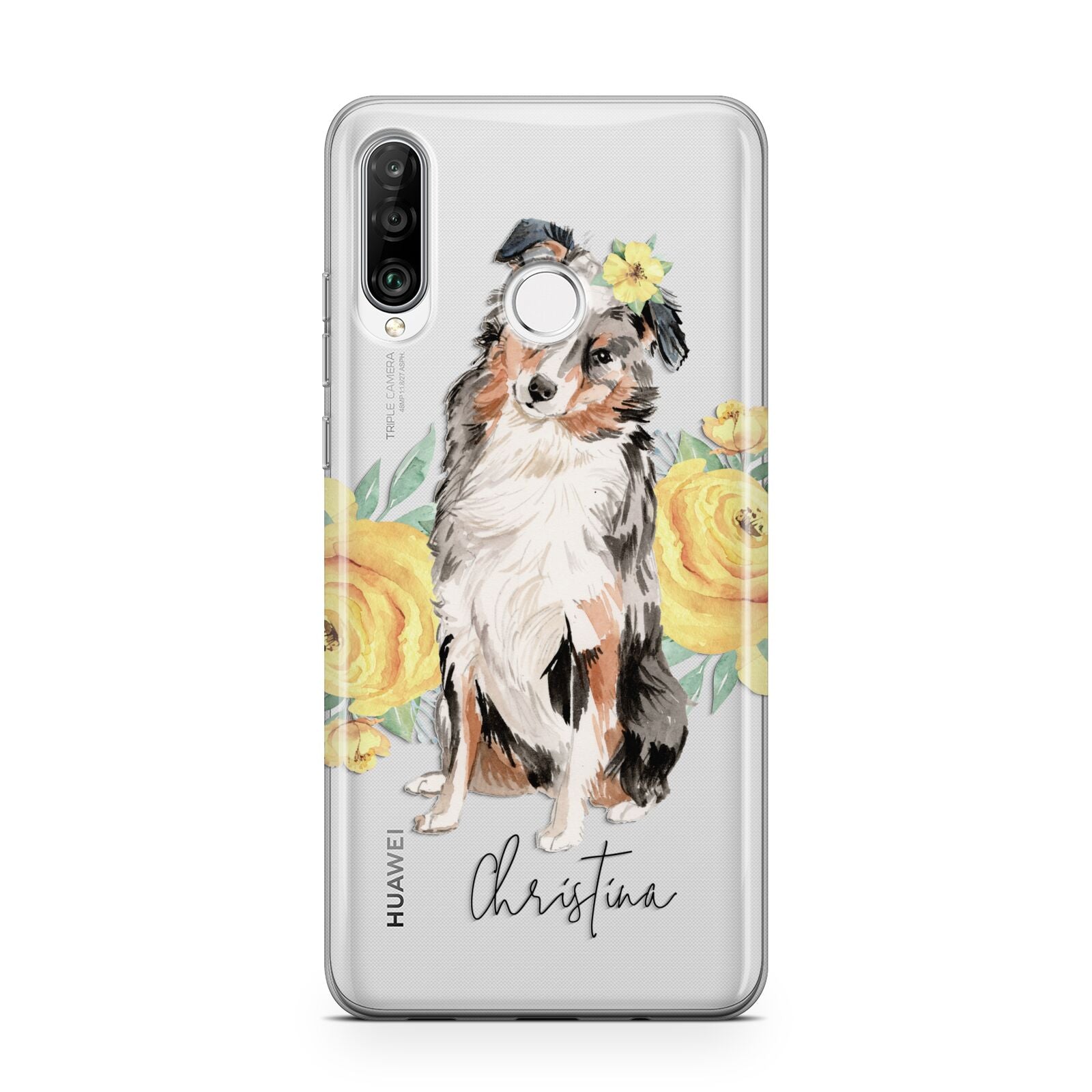 Personalised Australian Shepherd Huawei P30 Lite Phone Case