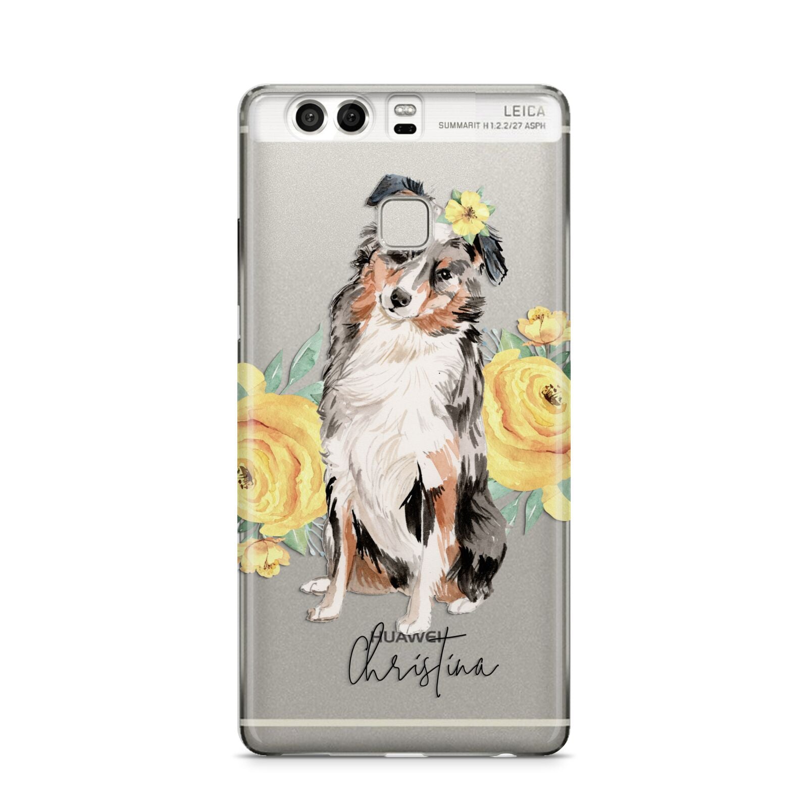 Personalised Australian Shepherd Huawei P9 Case