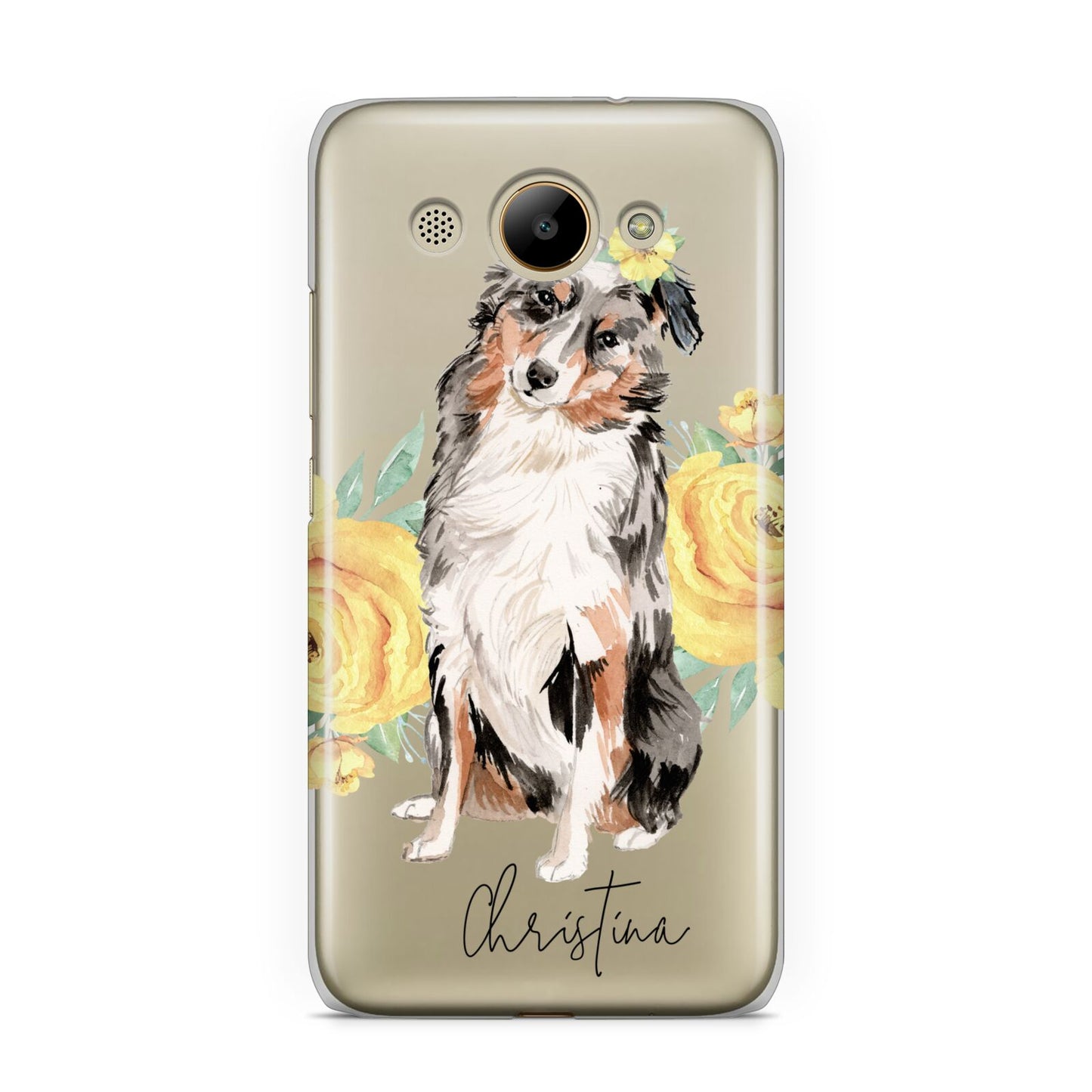 Personalised Australian Shepherd Huawei Y3 2017