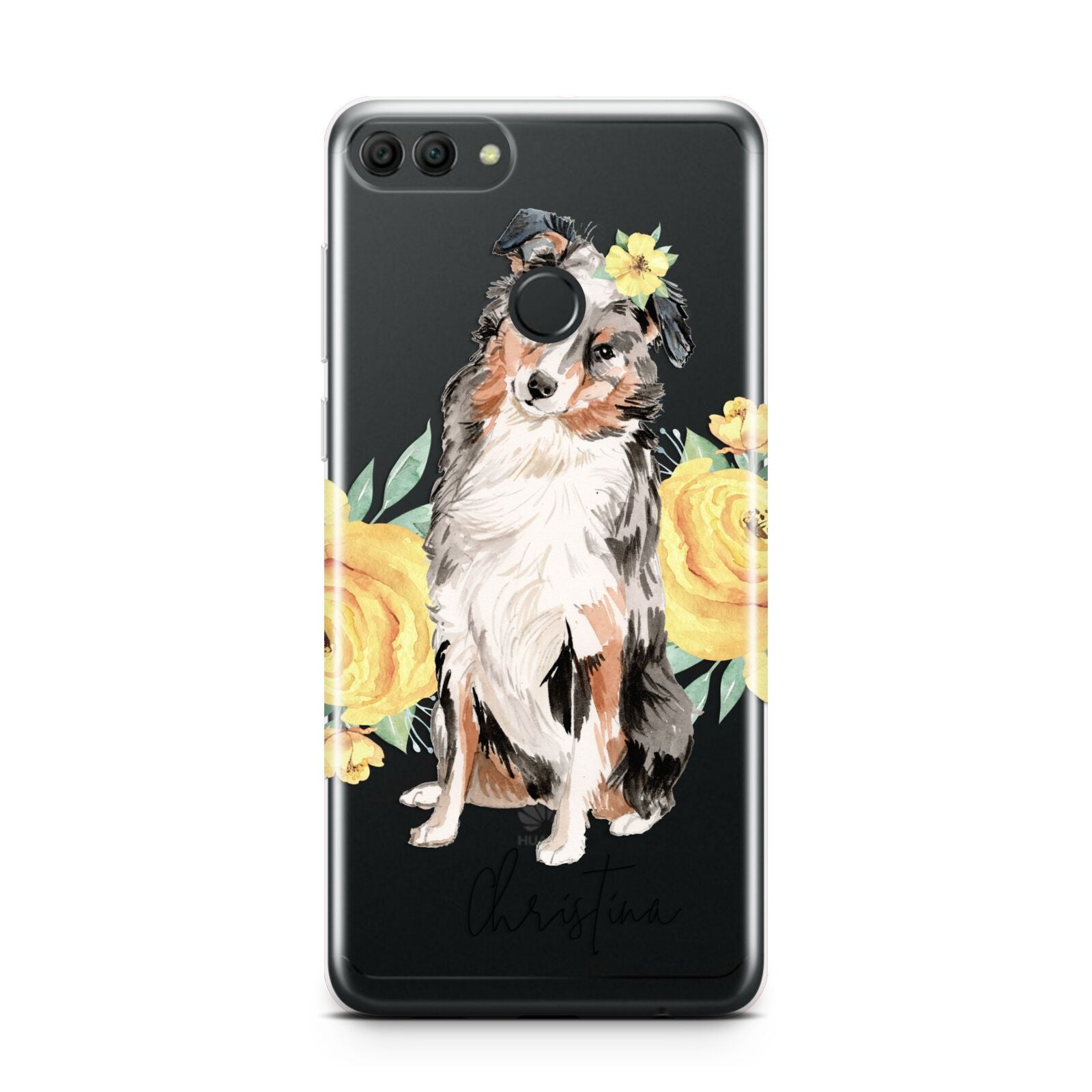 Personalised Australian Shepherd Huawei Y9 2018