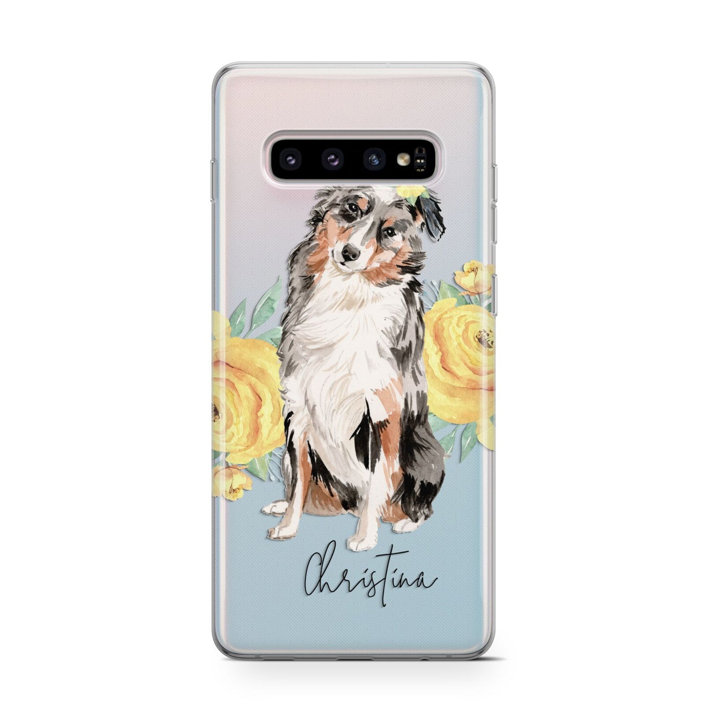 Personalised Australian Shepherd Protective Samsung Galaxy Case