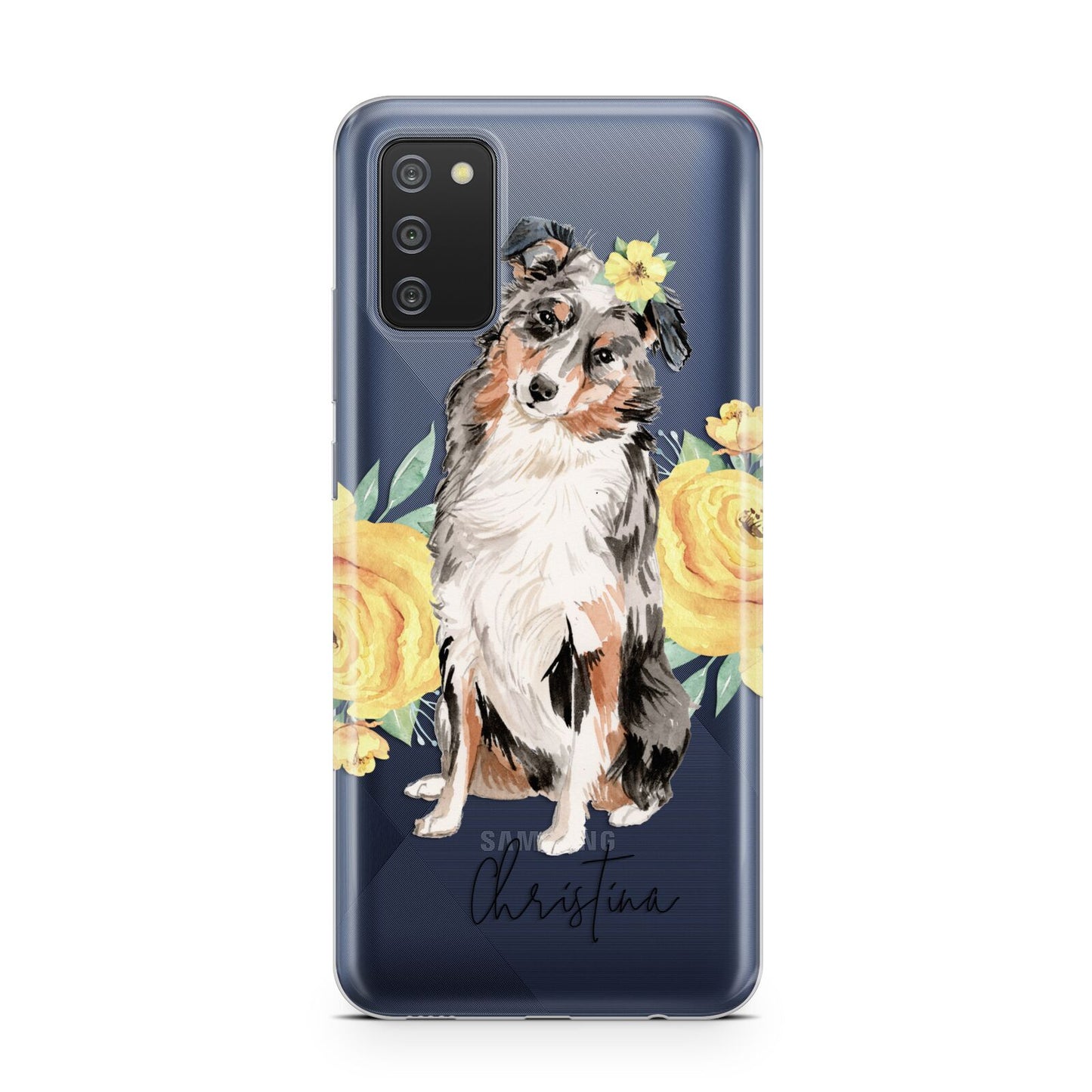 Personalised Australian Shepherd Samsung A02s Case